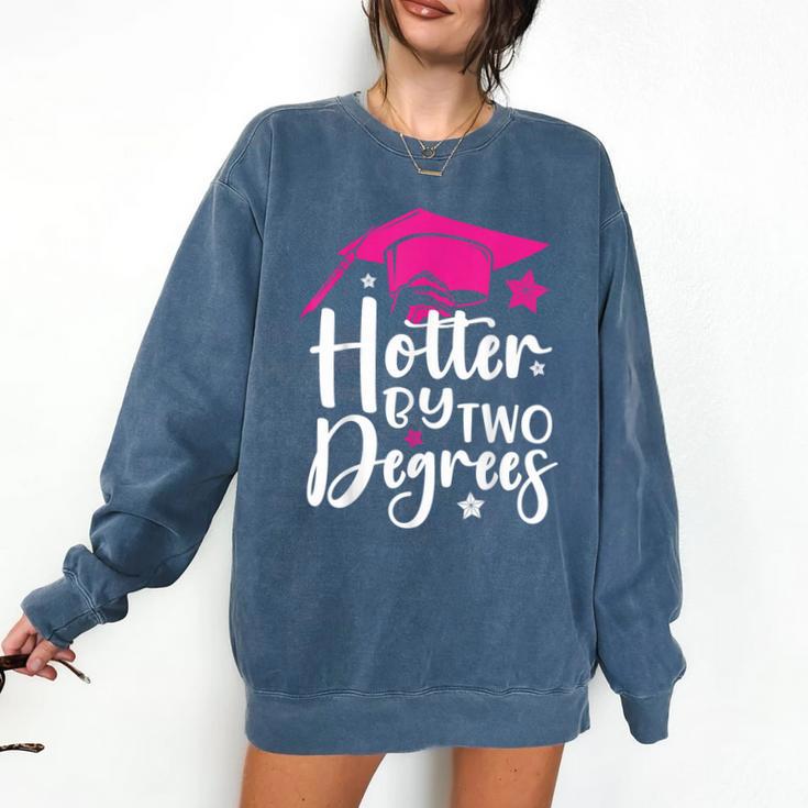 Two Degrees Hotter Graduation 2025 Diploma College Masters Comfort Colors Sweatshirt