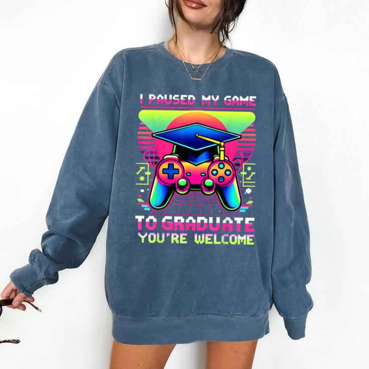 Video Gamer Graduate Graduation Grad Gaming Comfort Colors Sweatshirt