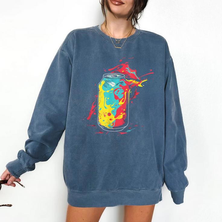 80s Nostalgia Soda Can Comfort Colors Sweatshirt