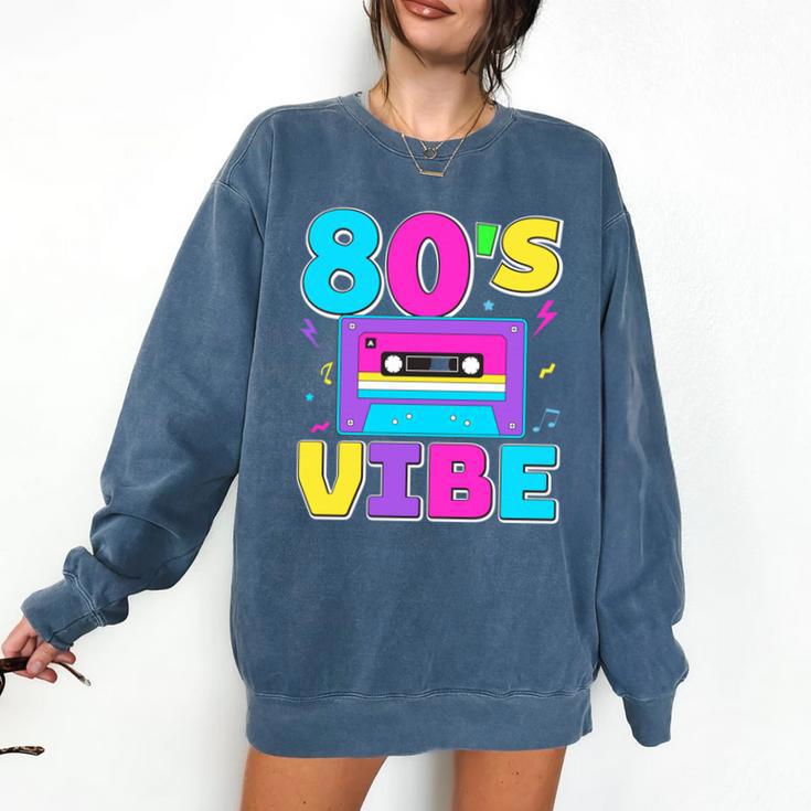80's Vibe Retro Style Cassette Tape Nostalgia 1980s Party Comfort Colors Sweatshirt