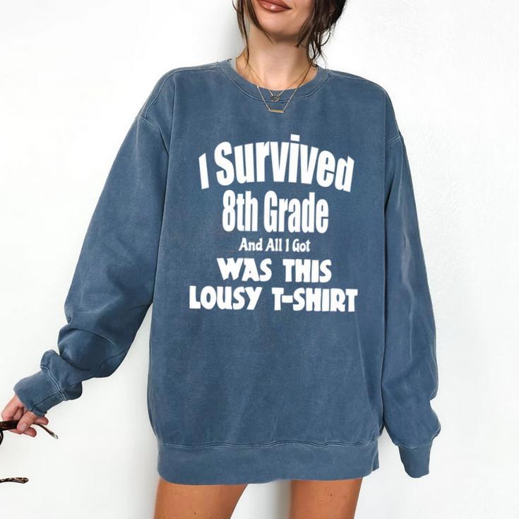 8th Grade Graduation T Shirt Grad Graduate Education Comfort Colors Sweatshirt