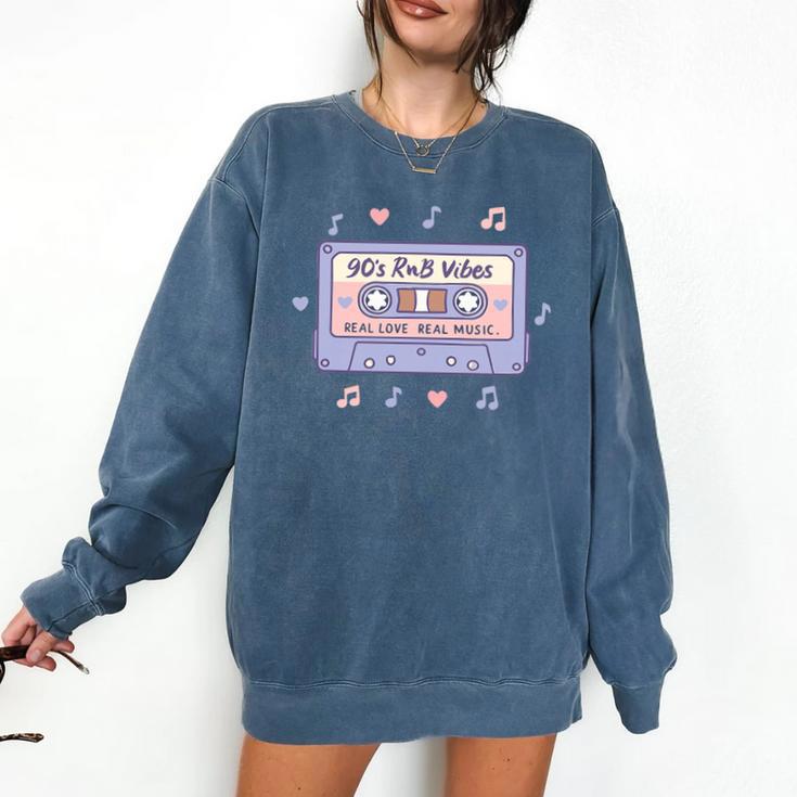 90s RNB Vibes Cassette – Retro Music Nostalgia RNB Cassette Premium Tri-Blend Comfort Colors Sweatshirt