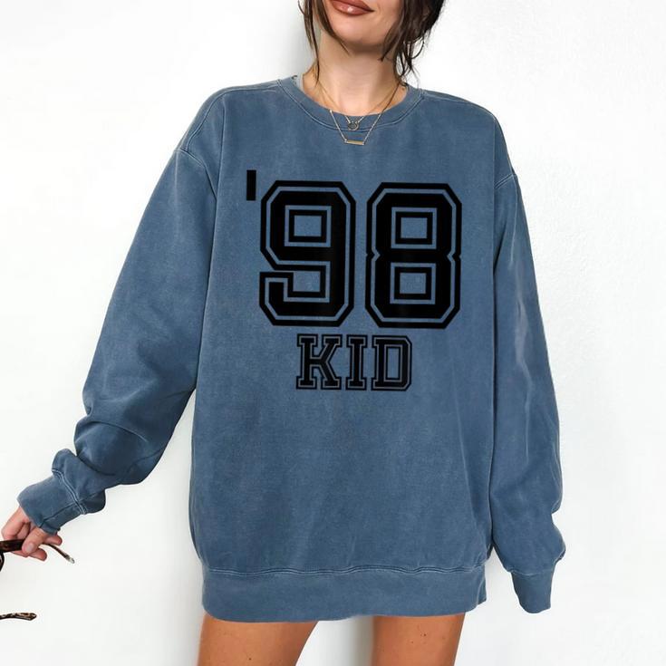 '98 Kid Perfect Vintage Retro Nostalgia Gear For Year 1998 Comfort Colors Sweatshirt