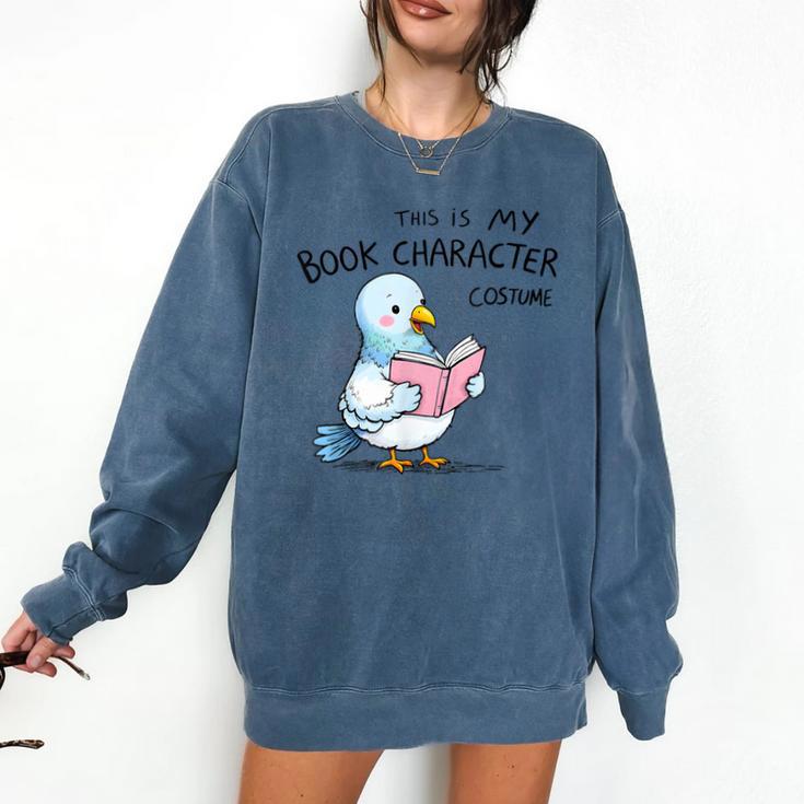 This Is My Book Character Costume I Pigeon Reading Tee Comfort Colors Sweatshirt