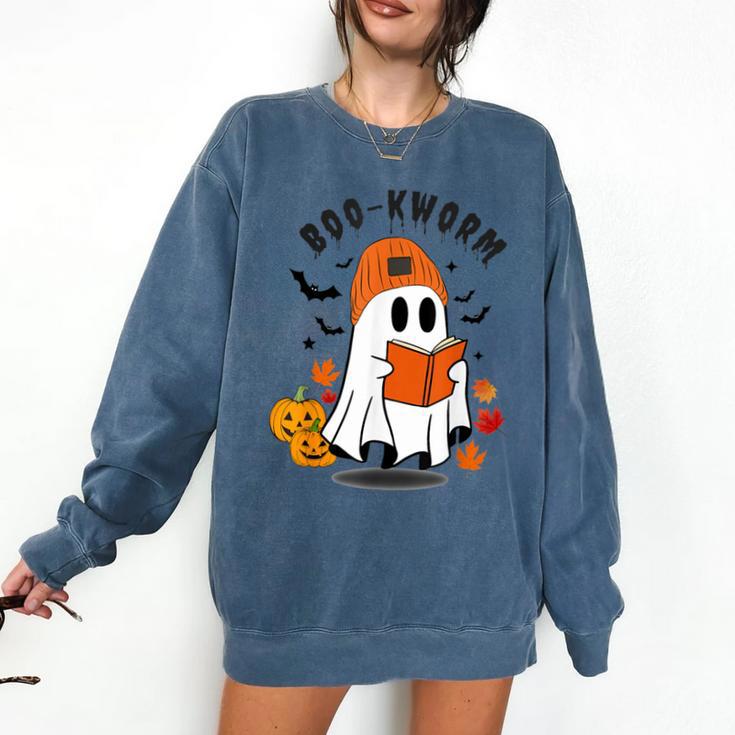 Book Worm Halloween Costume For Book Lovers Comfort Colors Sweatshirt