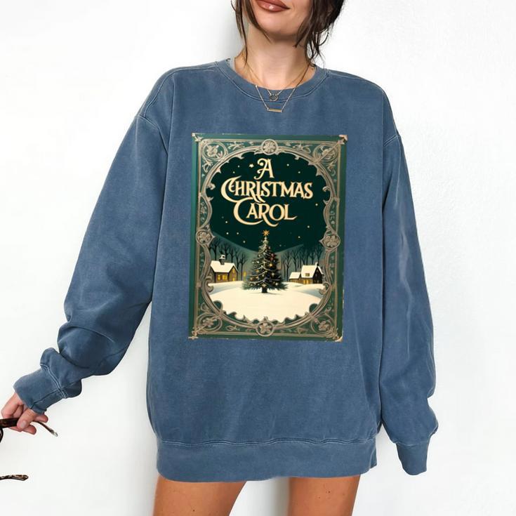 A Christmas Carol Book Cover By Charles Dickens Comfort Colors Sweatshirt