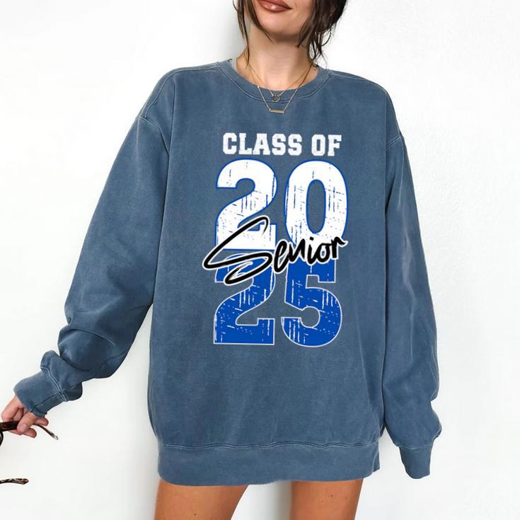 Class Of 2025 Senior Graduation 2025 Blue Comfort Colors Sweatshirt