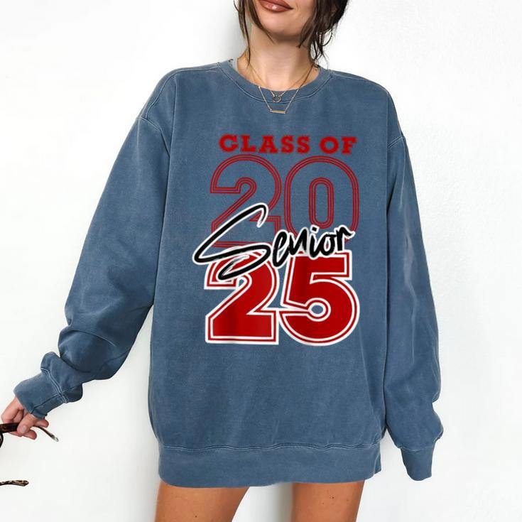 Class Of 2025 Senior 2025 Graduation Red Raglan Baseball Tee Comfort Colors Sweatshirt