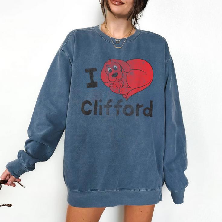 Clifford The Big Red Dog I Heart Clifford Childrens Books Comfort Colors Sweatshirt