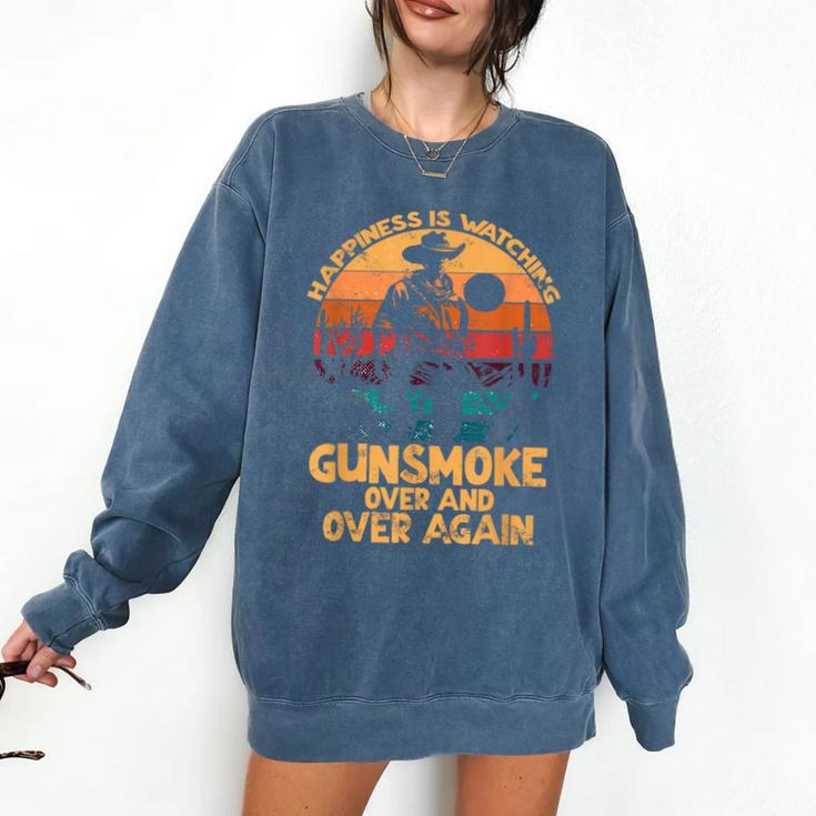 Cowboy Joy Nostalgia Television For Western Lovers Comfort Colors Sweatshirt