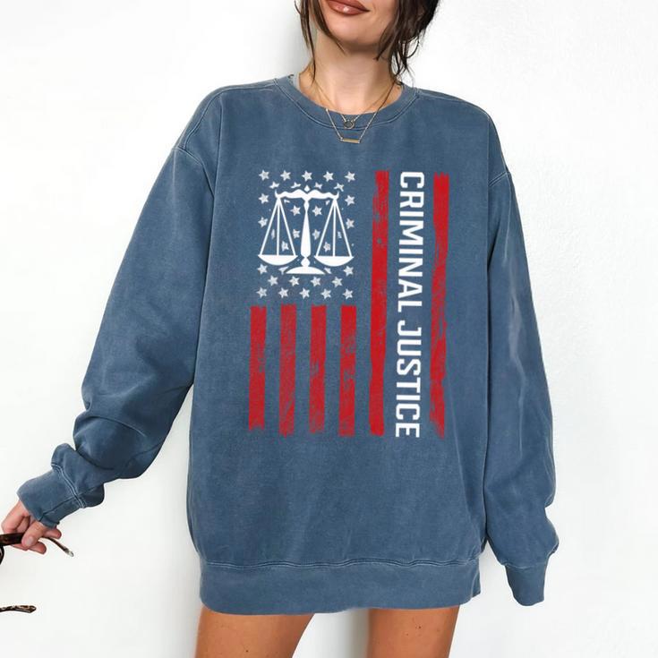 Criminal Justice Major College Student Graduate Graduation Premium Comfort Colors Sweatshirt