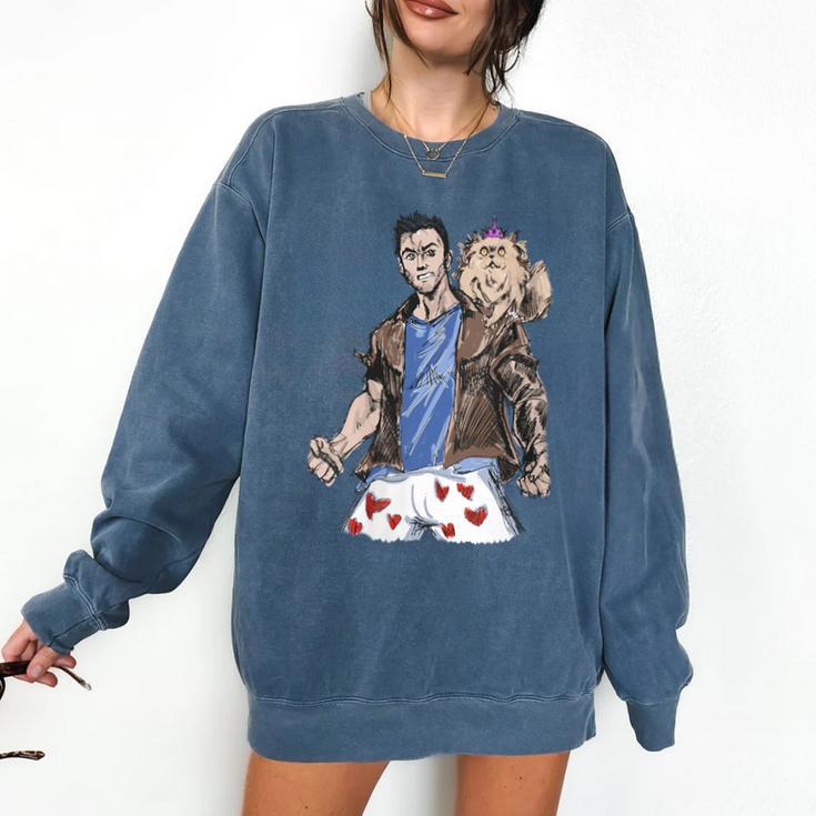 Dungeon Crawler Carl Sketchbook Princess Donut And Carl Book Comfort Colors Sweatshirt