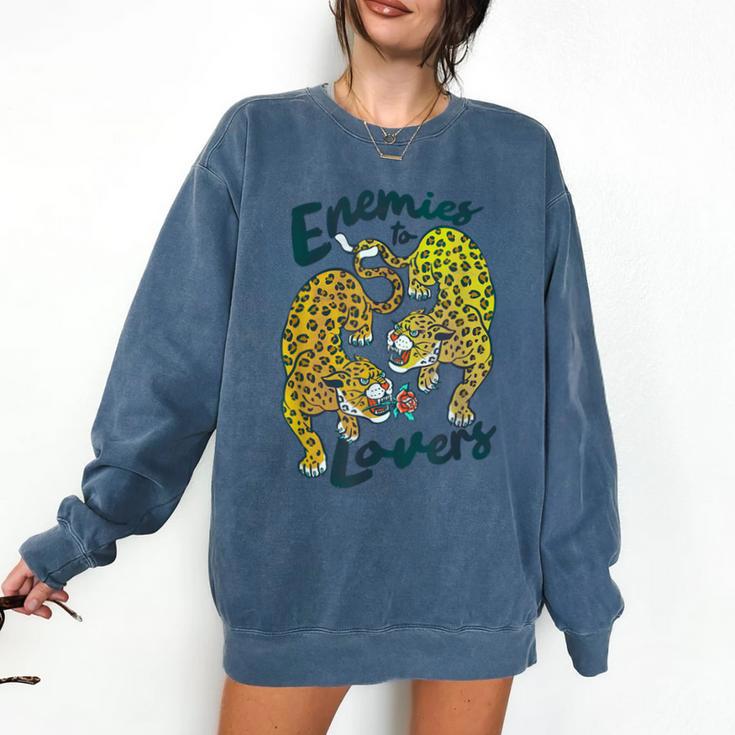 Enemies To Lovers Jaguar Tee Romance Book Plot Device Trope Comfort Colors Sweatshirt