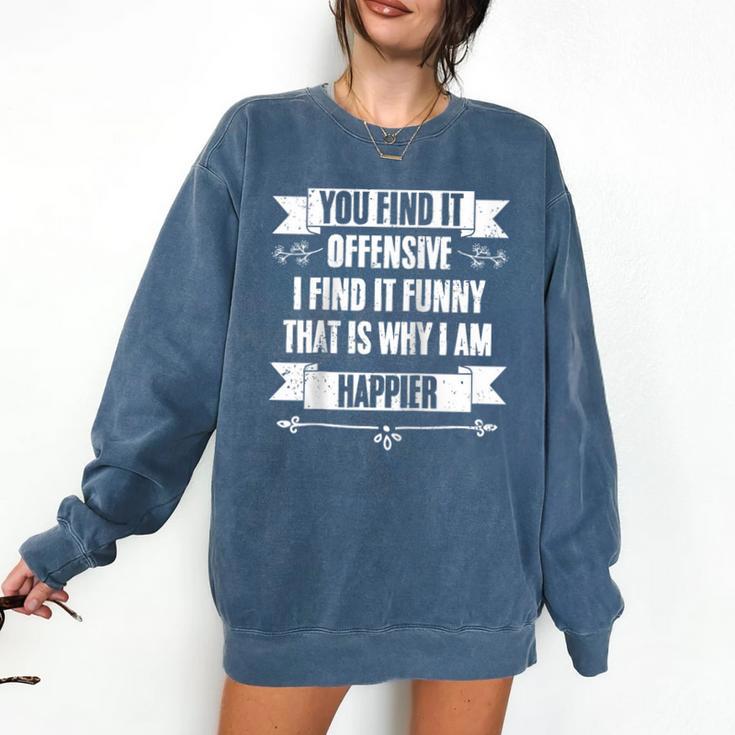 You Find It Offensive I Find It A Sarcastic Introvert Raglan Baseball Tee Comfort Colors Sweatshirt