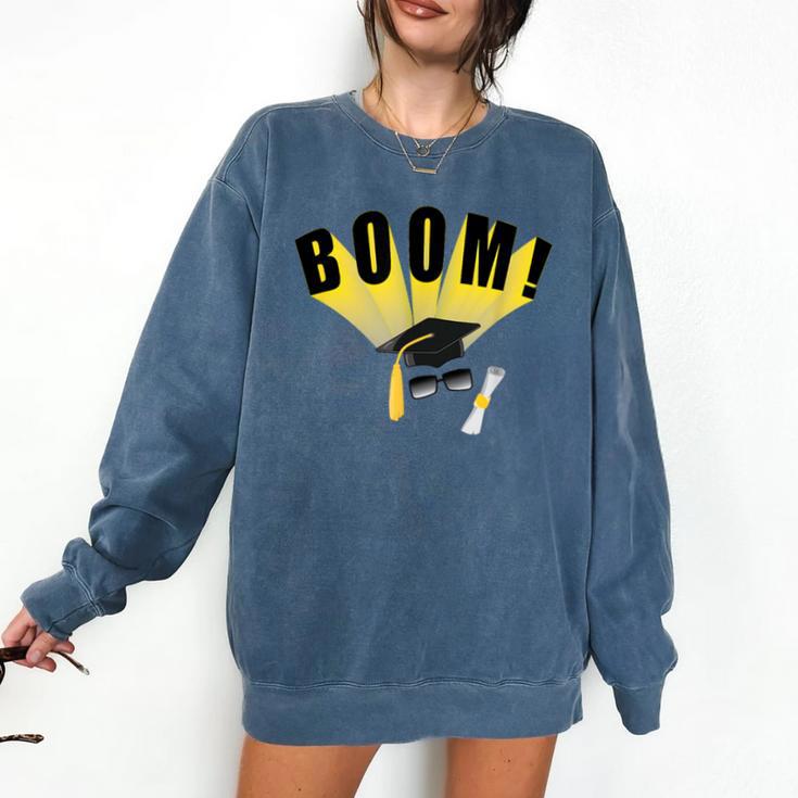 Graduation Cap And Diploma For Proud Graduation Comfort Colors Sweatshirt