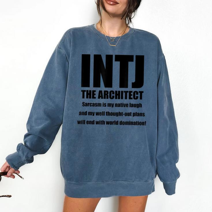 INTJ Architect Personality Introvert Sarcastic Comfort Colors Sweatshirt
