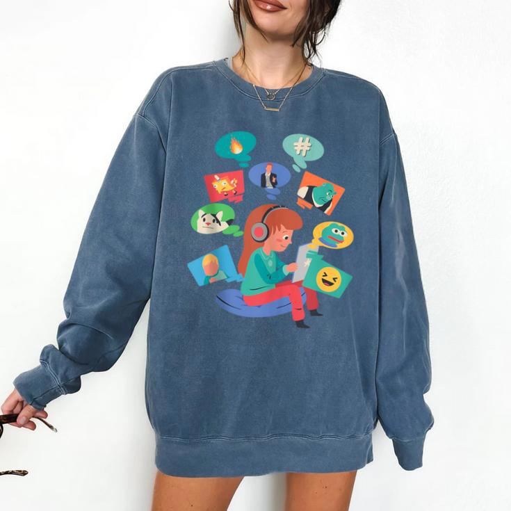 Introvert Meme Anti People Antisocial Meme Lovers Comfort Colors Sweatshirt