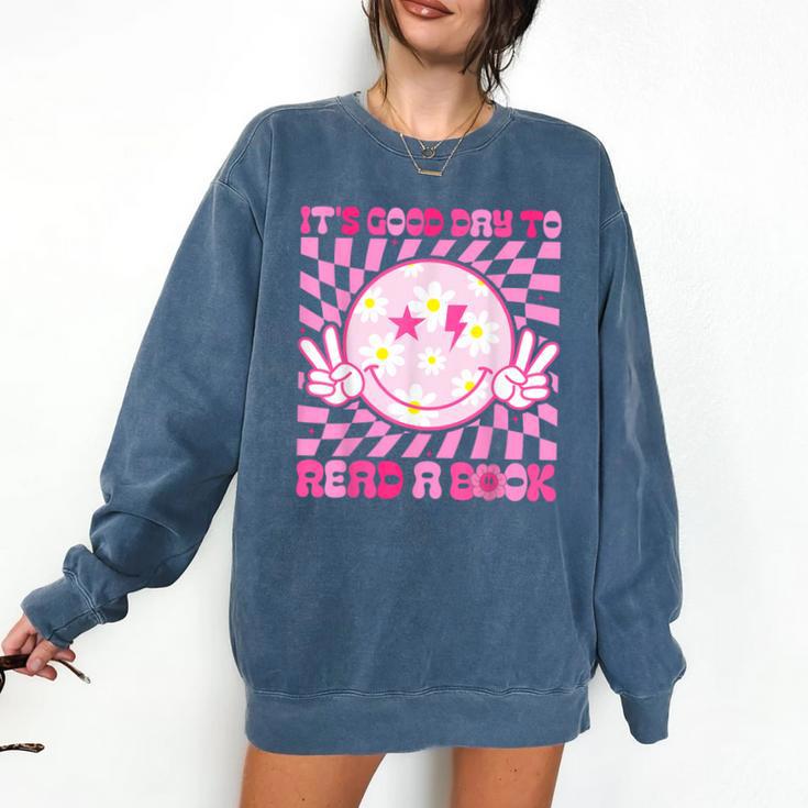 It's Good Day To Read Book Library Reading Lovers Comfort Colors Sweatshirt