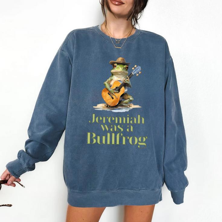 Jeremiah Was A Bullfrog A Classic Rock Nostalgia Trip Premium Tri-Blend Comfort Colors Sweatshirt