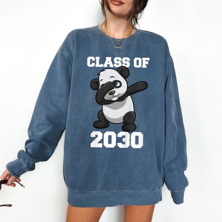 Kids Class Of 2030 Shirt Graduation Dabbing Panda Shirt Comfort Colors Sweatshirt
