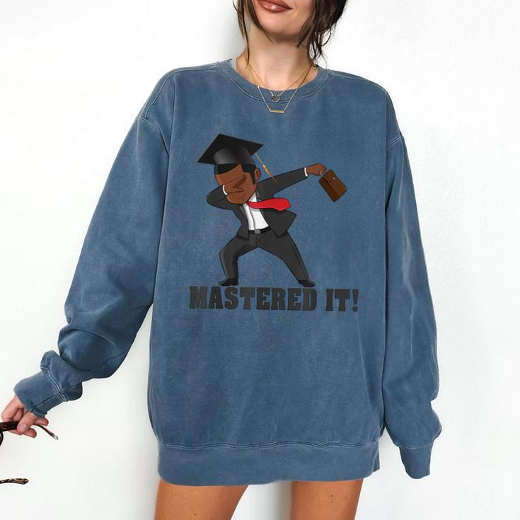 Masters Graduation  Mastered It Dabbing Man Tee Comfort Colors Sweatshirt
