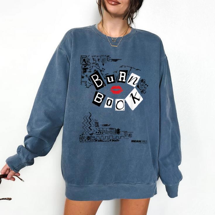 Mean Girls Burn Book Cover Art Comfort Colors Sweatshirt