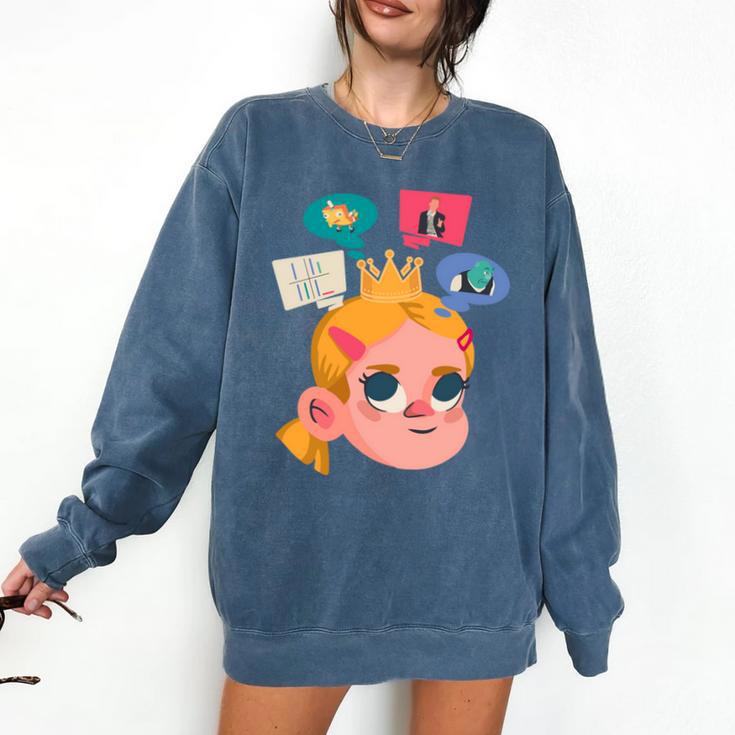 Meme Queen In Silence Introvert Anti People Antisocial Quiet Comfort Colors Sweatshirt