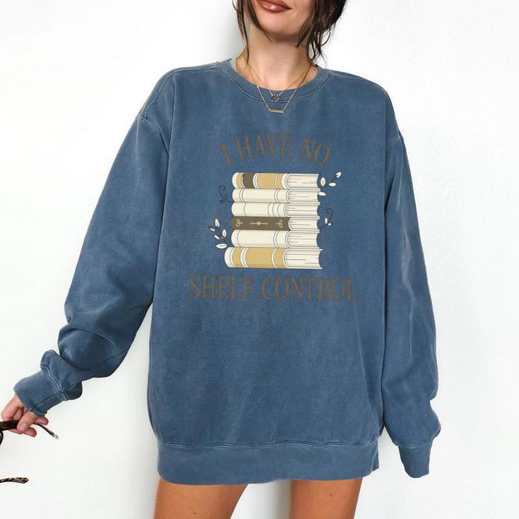 Minimalist Book Lover Pun Humor For Bookworms Librarians Art Premium Tri-Blend Comfort Colors Sweatshirt