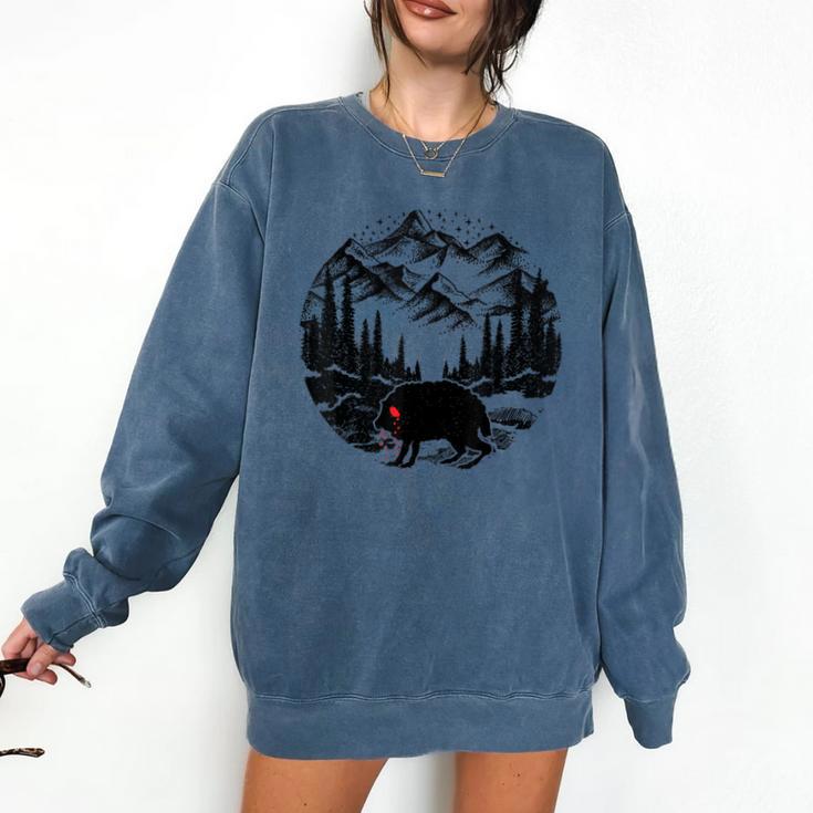 Monster Squonk In Forest Folklore Cryptid Introvert Comfort Colors Sweatshirt