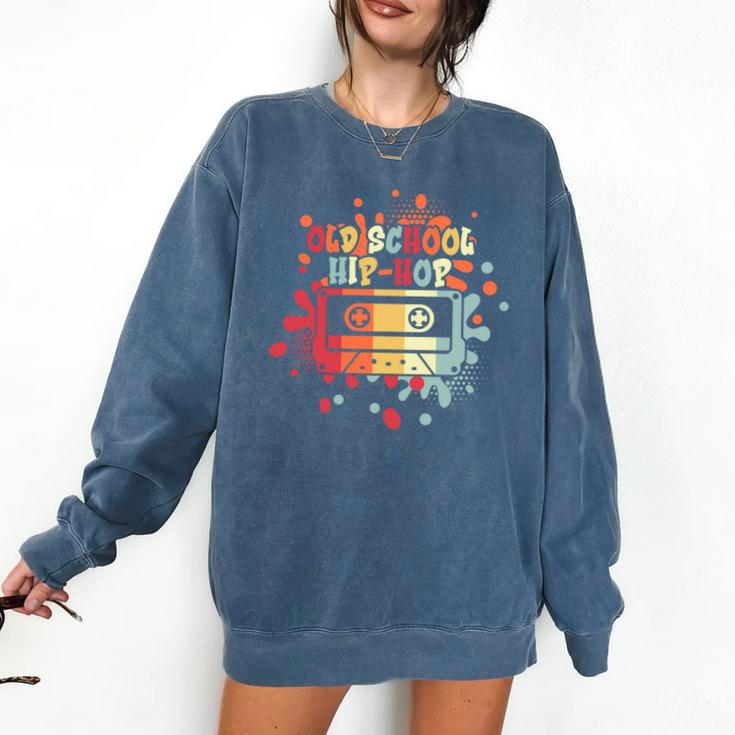 Old-School Hip Hop 80's 90's Style Music Cassette Nostalgia Comfort Colors Sweatshirt