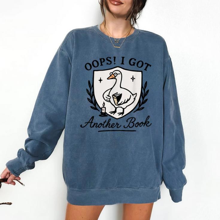 OOPS I GOT Another Book Design Comfort Colors Sweatshirt