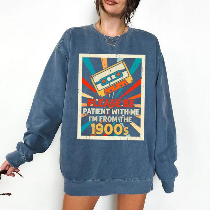 Please Be Patient With Me I'm From The 1900s Cool Dad Premium Tri-Blend Comfort Colors Sweatshirt