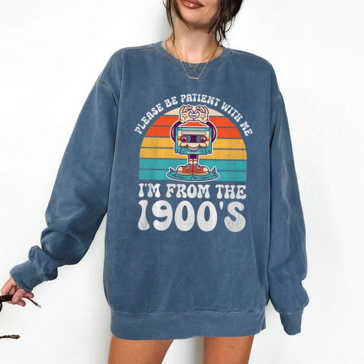 Please Be Patient With Me I'm From The 1900s Kawaii Premium Tri-Blend Comfort Colors Sweatshirt