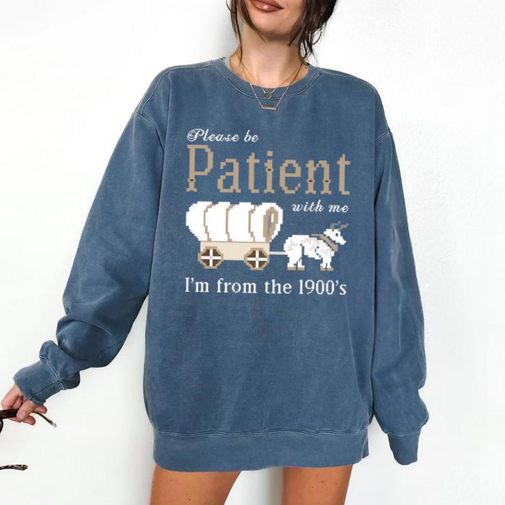 Please Be Patient With Me I'm From The 1900s Retro Gamer Premium Comfort Colors Sweatshirt