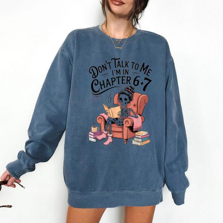 Reading 67 Six Seven Meme English Teacher Book Lover Comfort Colors Sweatshirt