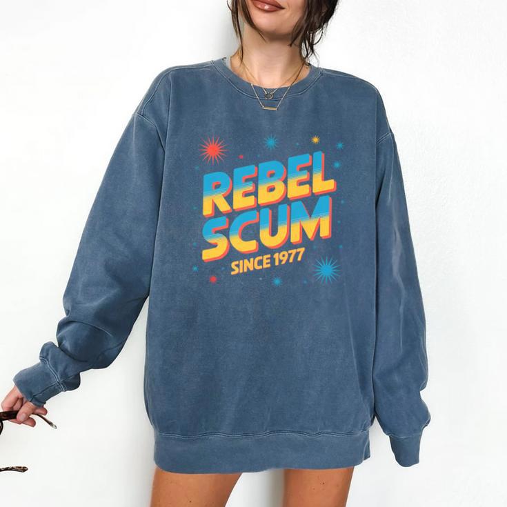 Retro Sci Fi Star Rebel 1977 Space Vintage Nerd Nostalgia Premium Comfort Colors Sweatshirt