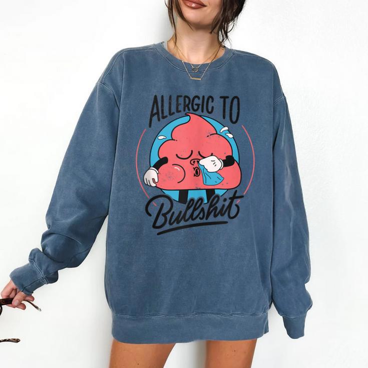 Retro Toon Introvert Sarcasm Anti-Social Nihilism Comfort Colors Sweatshirt