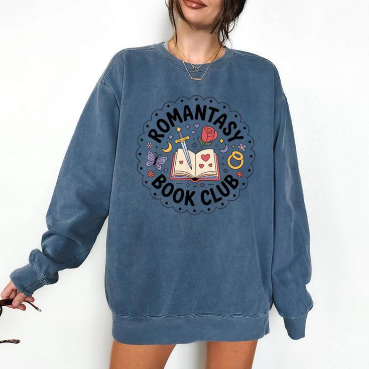 Romantasy Book Club Romance Fantasy Book Lover Tee Comfort Colors Sweatshirt