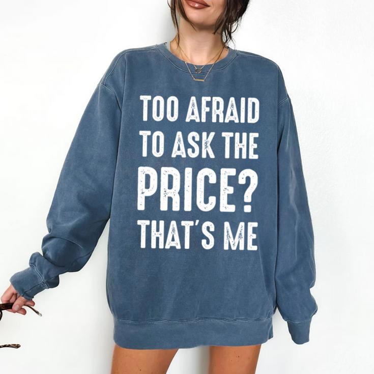 Sarcastic Budget Shopper Introvert Shopping Humor Comfort Colors Sweatshirt