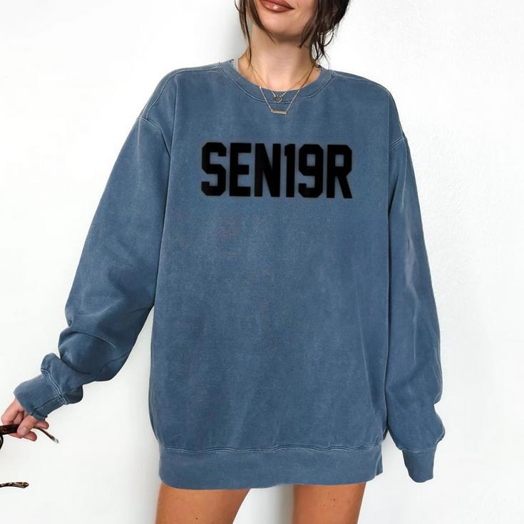SEN19R Senior 2019 High School Graduation Party  T-Shirt Comfort Colors Sweatshirt