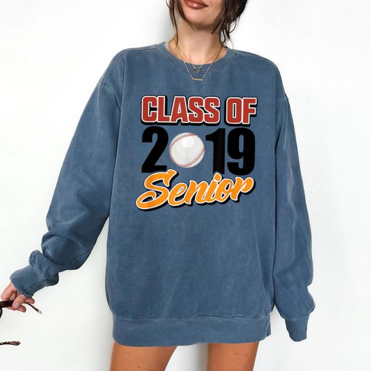 Senior Class Of 2019 Tshirt Graduation School Baseball Comfort Colors Sweatshirt