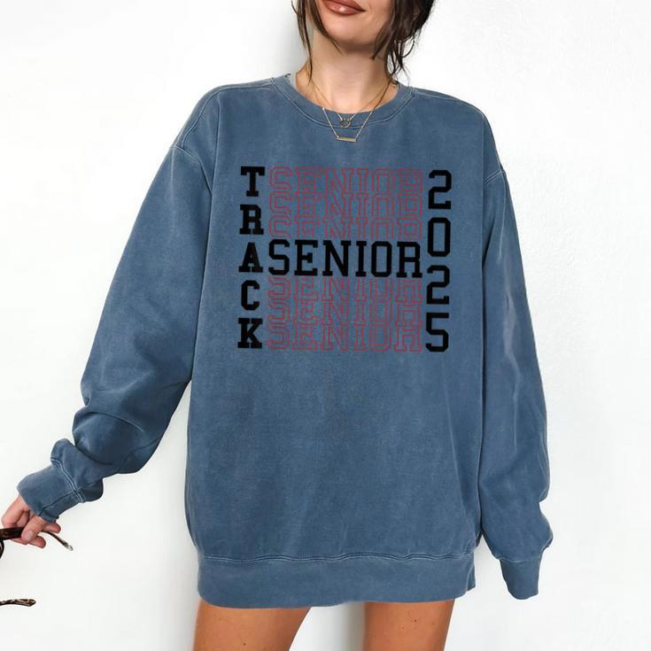 Track Senior Night Track Senior 2025 Graduation 60 Comfort Colors Sweatshirt