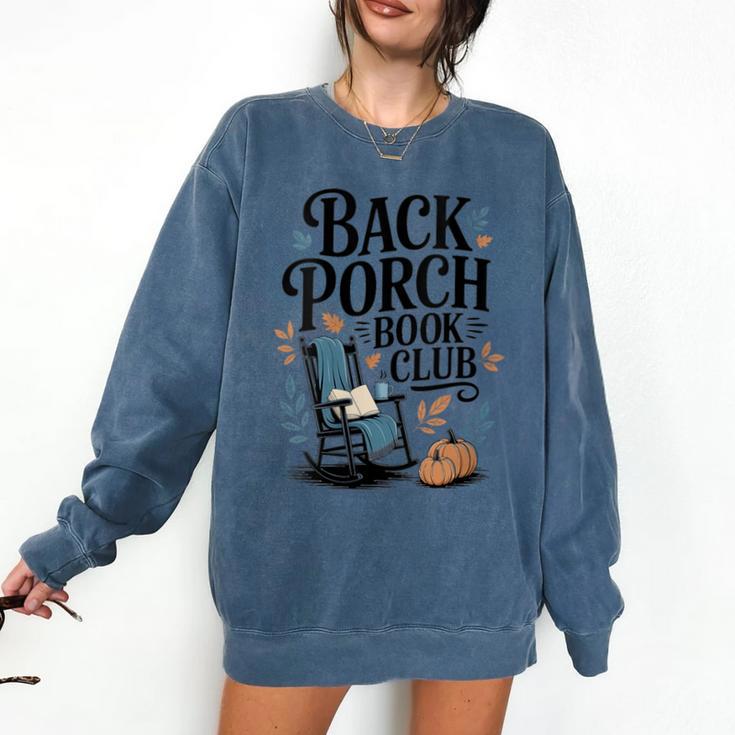 Vintage Reader Author Country Aesthetic Back Porch Book Club Comfort Colors Sweatshirt