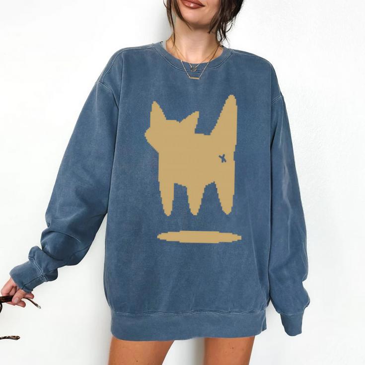 Yk2 Cat With Tomboy Tail 90s Nostalgia Downtown Indie Comfort Colors Sweatshirt