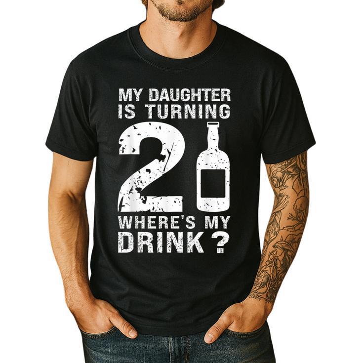 21st Birthday Dad Mom 21 Year Old My Daughter Squad Men's Casual T-Shirt