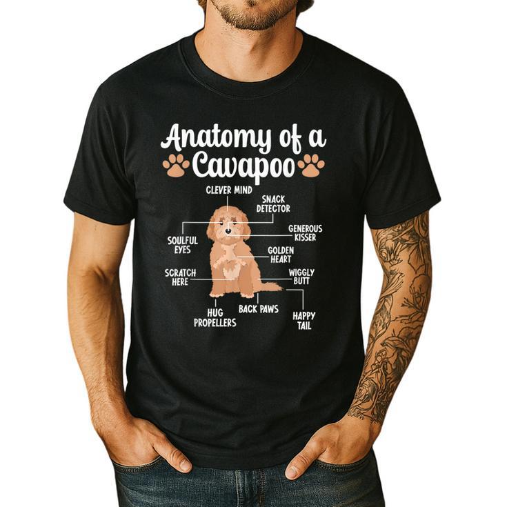 Anatomy Of A Cavapoo Dog Cavapoo Owner Cavapoo Dad Men's Casual T-Shirt