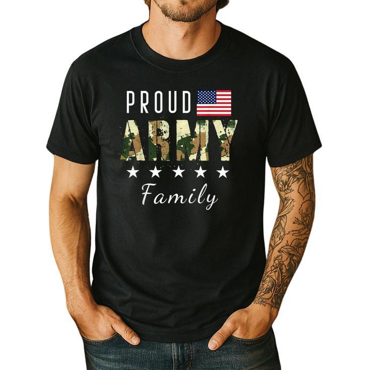 Army Graduation Proud Military Family Mom Dad Brother Sister Men's Casual T-Shirt