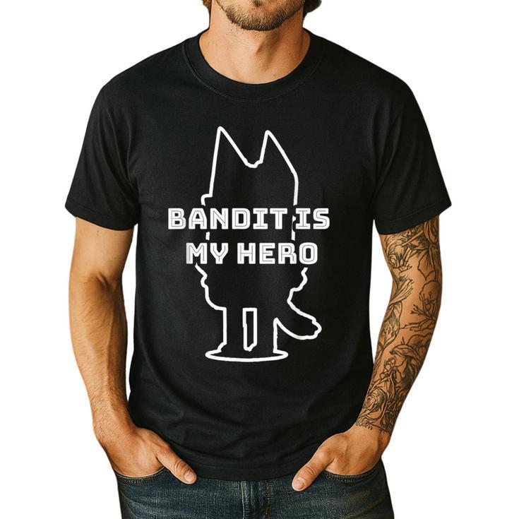 Bandit Is My Hero Kid's Show Dad Dog Men's Casual T-Shirt