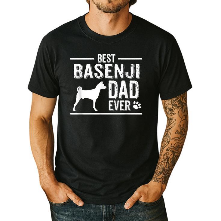 Basenji Dad Best Dog Owner Ever T-Shirt Men's Casual T-Shirt