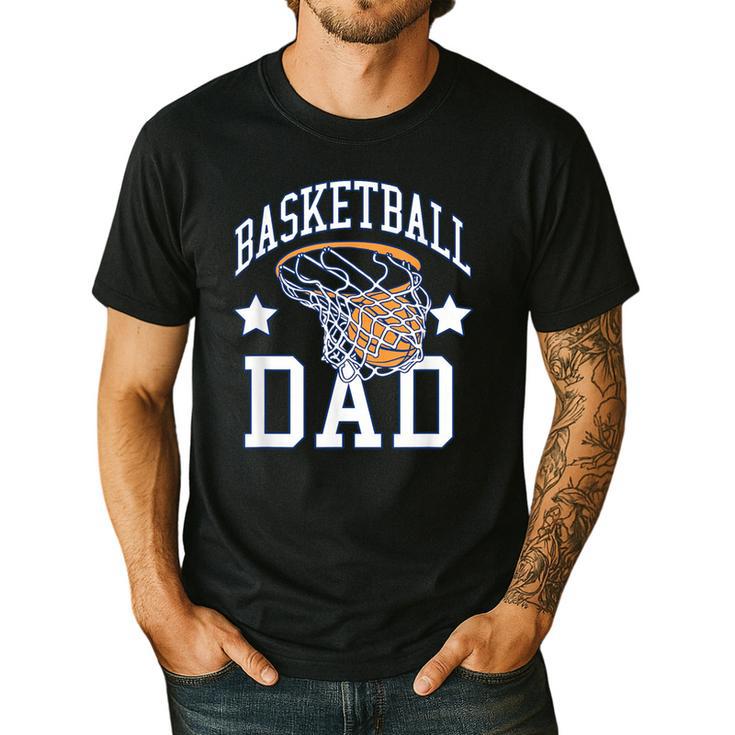 Basketball Dad Coach Sports Fan Men's Casual T-Shirt